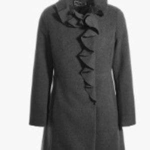 NWT Rothschild Big Girls Ruffle Coat -14